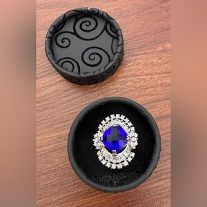 Hamasat Statement Cocktail Ring – Purple Stone